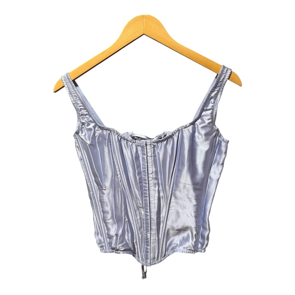 Purple Satin Corset Top Victoria‎ Secret NWT